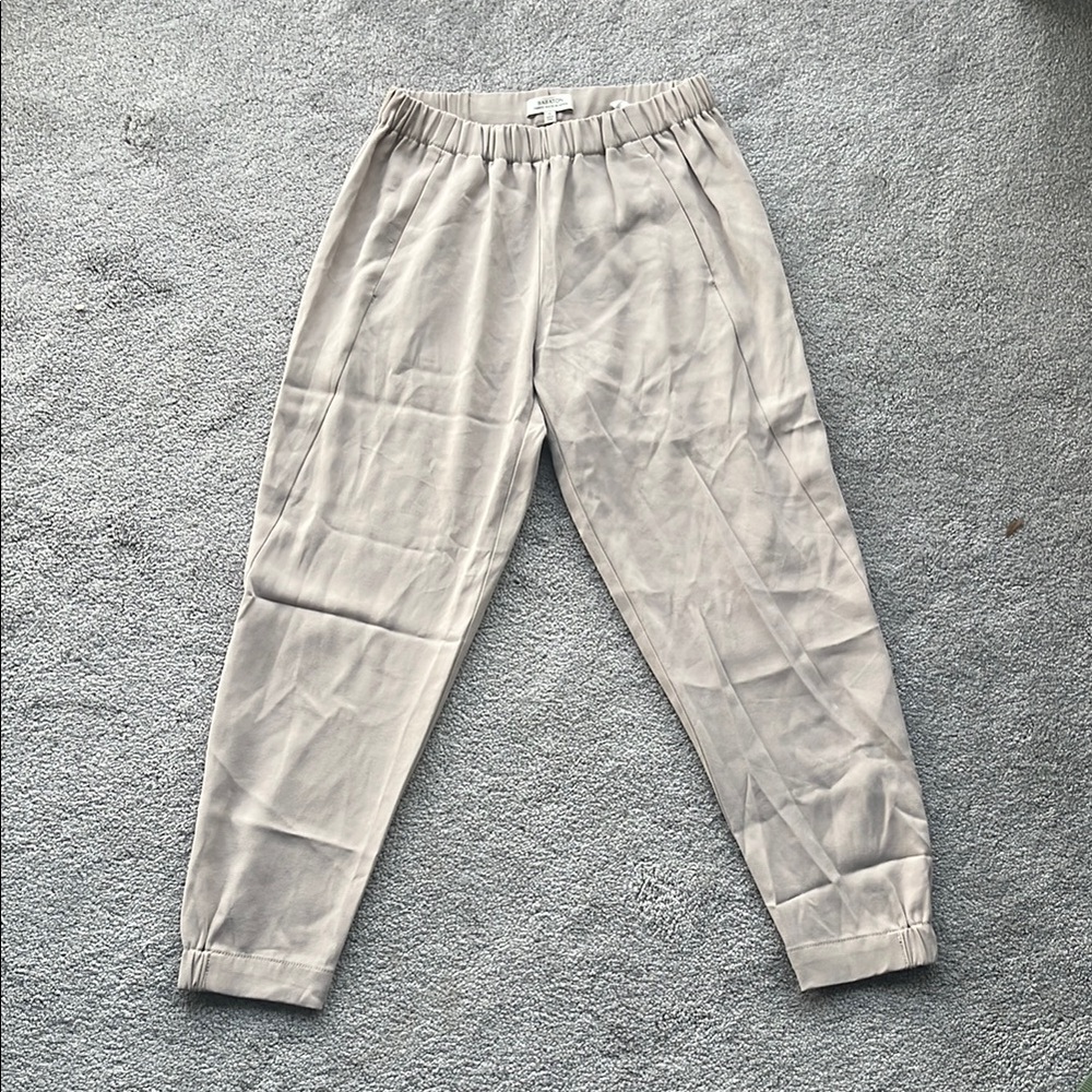 Babaton Tan Slip on Trousers